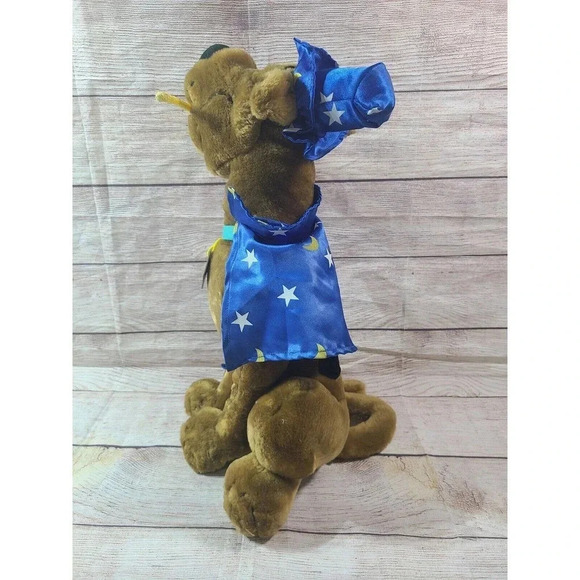 Vintage Plush Scooby Doo Wizard Stuffed Animal Dog Magician Cartoon Network 18" - Picture 2 of 4